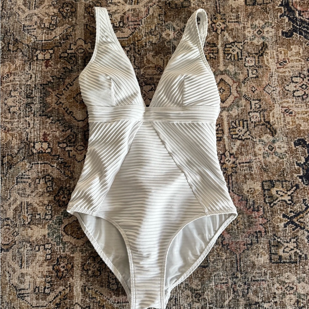 Chic Striped White Kids Bodysuit